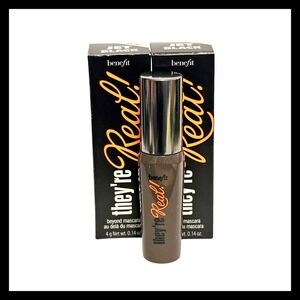 2 x Benefit They're Real! Beyond Mascara Jet Black Lengthening Mini 0.14 oz
